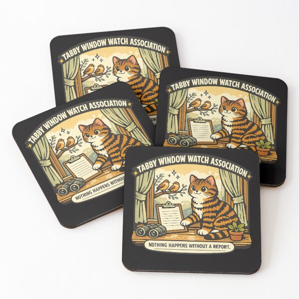 Item preview, Tabby Window Watch Association – Funny Bird Watching Cat designed and sold by Concrete Coffee Studio.
