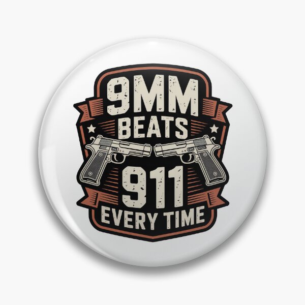 Item preview, 9mm Beats 911 Every Time designed and sold by graphic-genie.