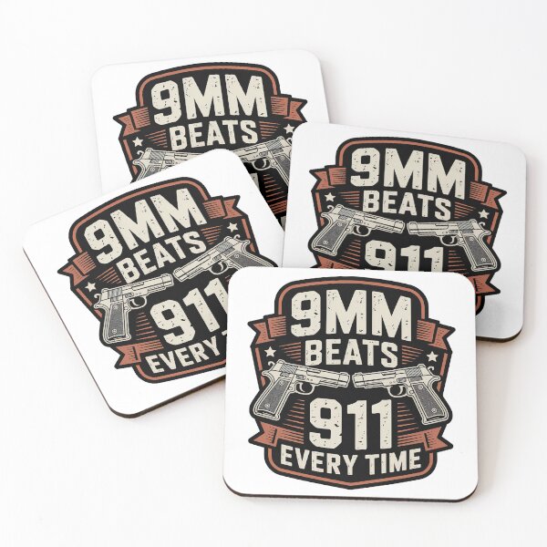 Item preview, 9mm Beats 911 Every Time designed and sold by graphic-genie.