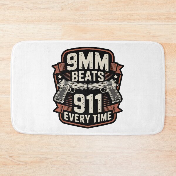 Item preview, 9mm Beats 911 Every Time designed and sold by graphic-genie.