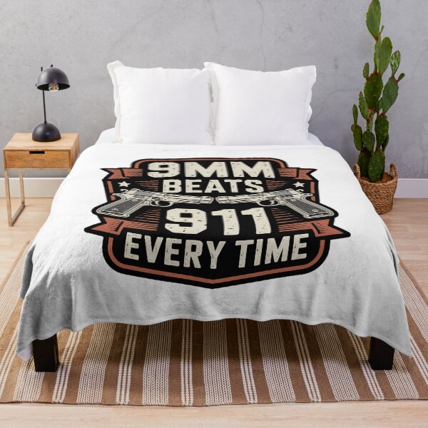 Item preview, 9mm Beats 911 Every Time designed and sold by graphic-genie.
