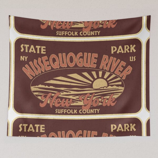 Item preview, Nissequogue River State Park, Suffolk County, New York, badge design designed and sold by Wanderful-roads.