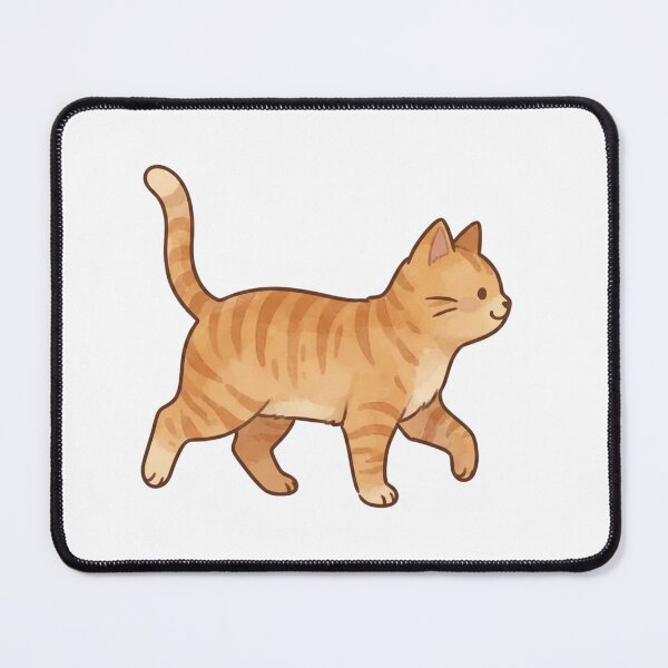 Item preview, cute orange tabby cat walk designed and sold by temptedd.