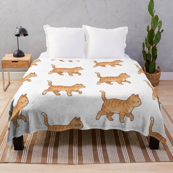Item preview, cute orange tabby cat walk designed and sold by temptedd.