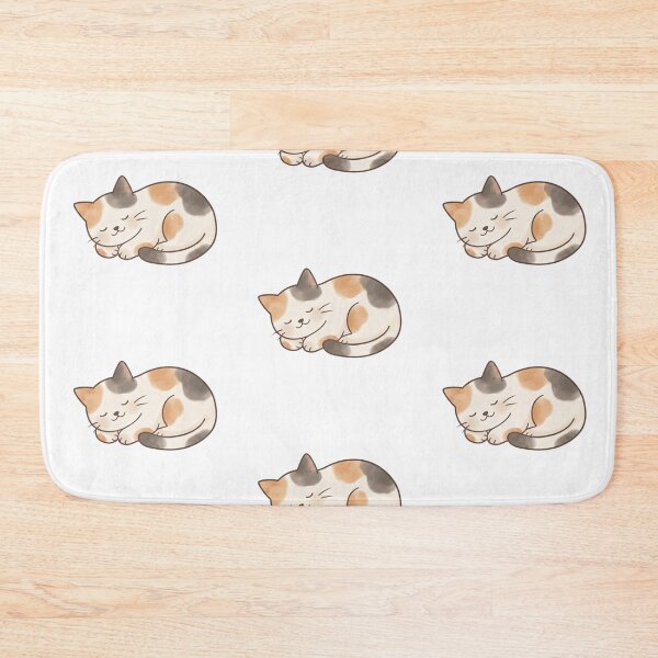 Item preview, cute calico cat sleep designed and sold by temptedd.