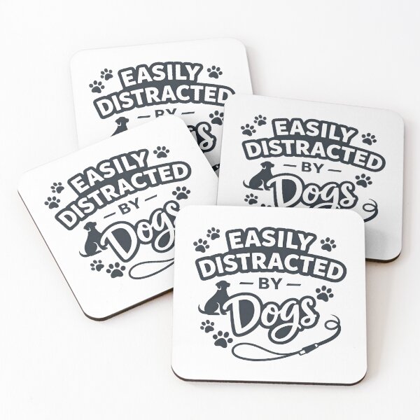 Item preview, Easily Distracted by Dogs Leash Paw Print Dog Lover designed and sold by SoyLamderma.