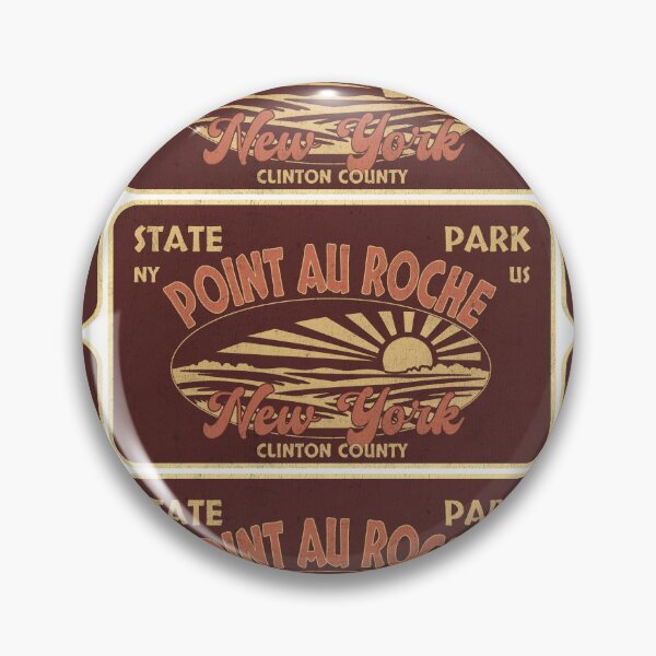 Item preview, Point Au Roche State Park, Clinton County, New York, badge design designed and sold by Wanderful-roads.