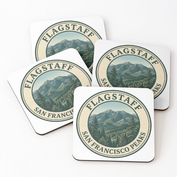 Item preview, Flagstaff Arizona San Francisco Peaks Vintage Badge designed and sold by CKaracaCrafted.