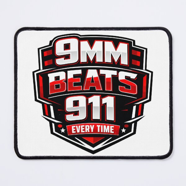 Item preview, 9mm Beats 911 Every Time designed and sold by graphic-genie.