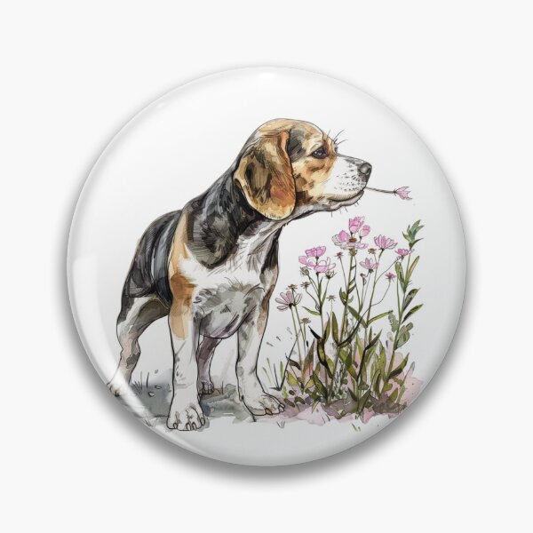 Item preview, Beagle Dog | Cute Puppy Aesthetic Art designed and sold by Mandayartstudio.