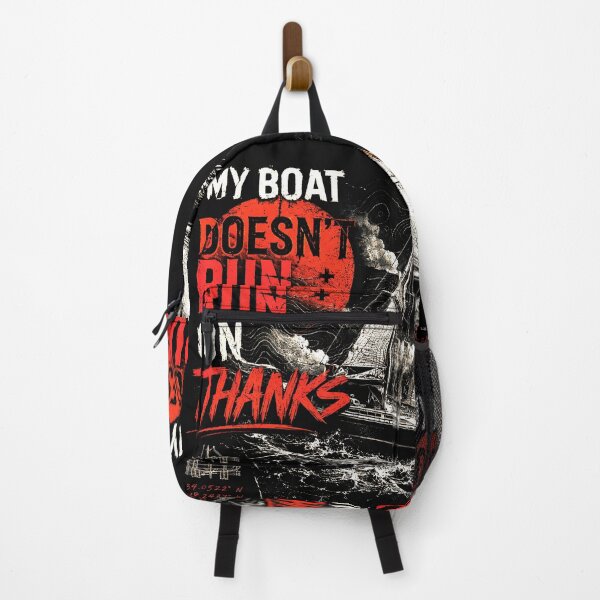 Item preview, My Boat Doesn’t Run On Thanks Vintage Sailing Quote designed and sold by Abidel.