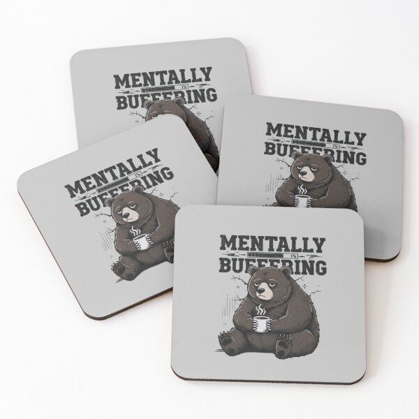 Item preview, Mentally Buffering Bear Shirt – Funny Exhausted Bear Meme Graphic Tee designed and sold by ZyxDes.