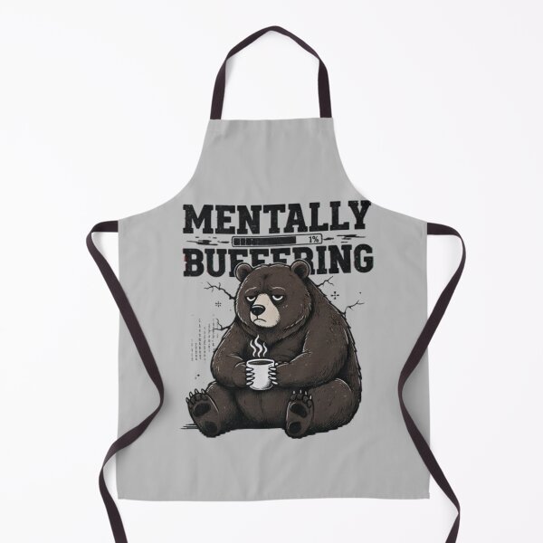 Item preview, Mentally Buffering Bear Shirt – Funny Exhausted Bear Meme Graphic Tee designed and sold by ZyxDes.