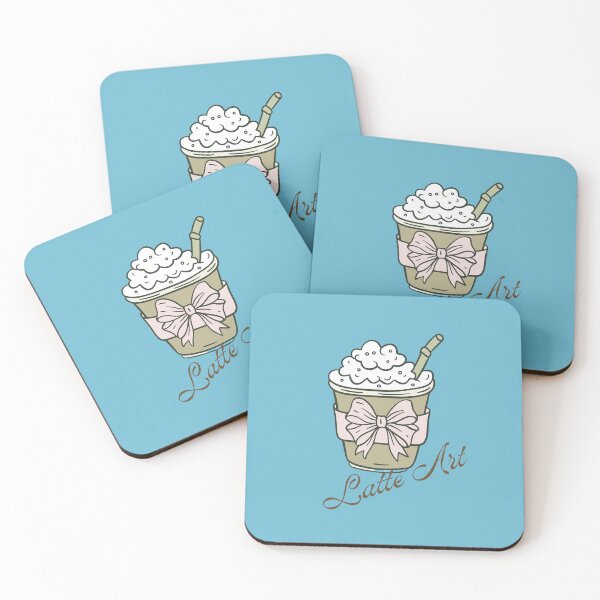 Item preview, Cute Iced Latte Art with Coquette Bow designed and sold by SeJaa.