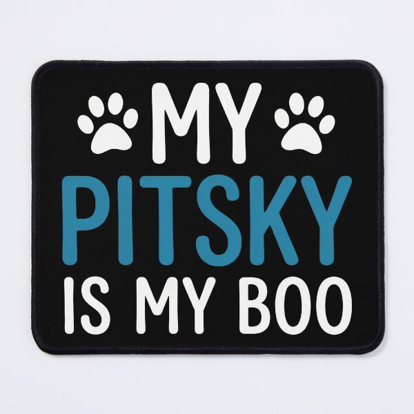 Item preview, My Pitsky Is My Boo Dog Paw Print Love designed and sold by SoyLamderma.