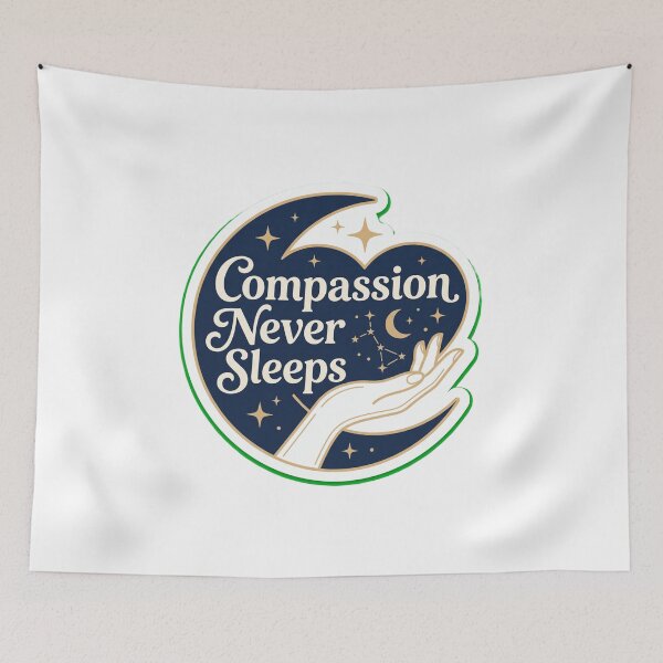 Item preview, Compassion Never Sleeps  Healthcare Hero Doctor Nurse Medical  designed and sold by MR4me.