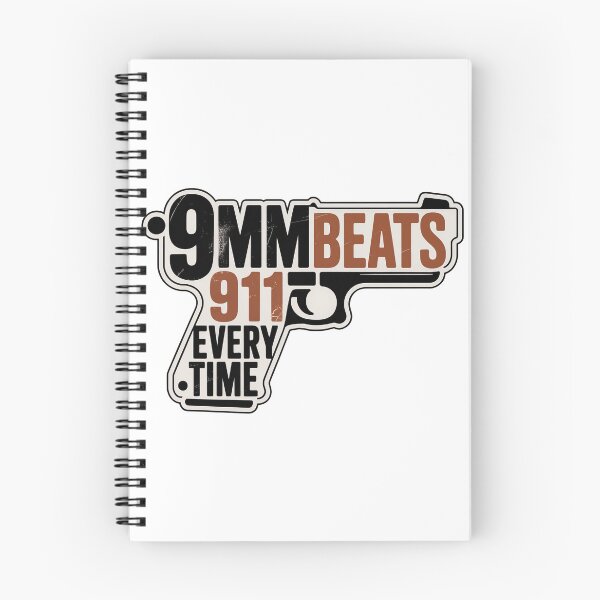 Item preview, 9mm Beats 911 Every Time designed and sold by graphic-genie.