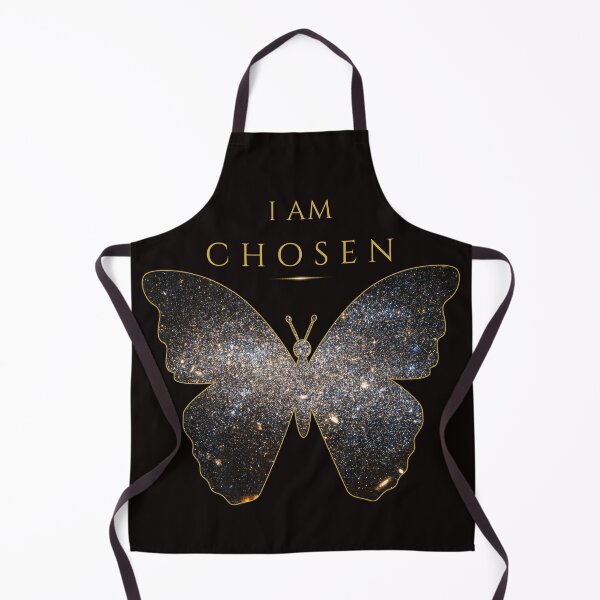 Item preview, I Am Chosen Cosmic Butterfly Christian Faith Royal Identity Scripture Star Cluster Gold Art 1 Peter 2 9 designed and sold by KittenAndCo.