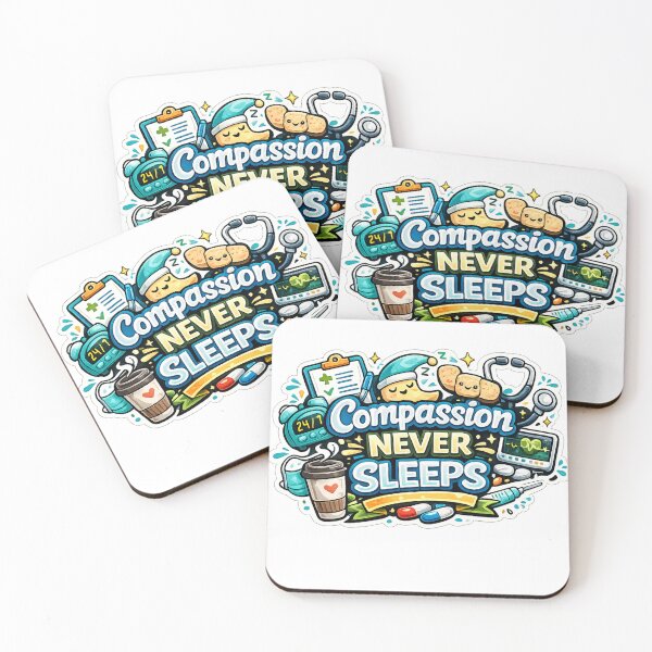 Item preview, Compassion Never Sleeps Healthcare Hero Doctor Nurse Medical Die-Cut designed and sold by MR4me.