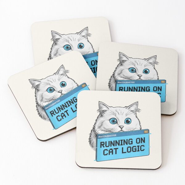Item preview, Running On Cat Logic Shirt – Funny Cat Meme Graphic Tee for Cat Lovers designed and sold by ZyxDes.