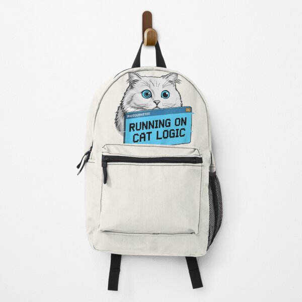 Item preview, Running On Cat Logic Shirt – Funny Cat Meme Graphic Tee for Cat Lovers designed and sold by ZyxDes.