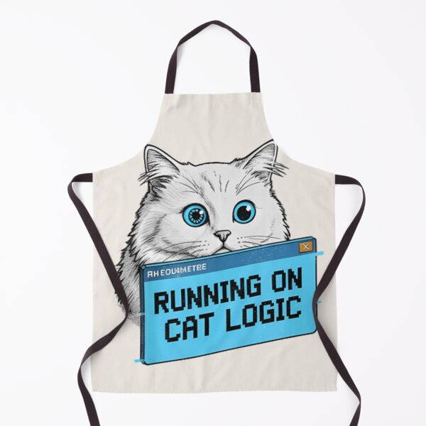 Item preview, Running On Cat Logic Shirt – Funny Cat Meme Graphic Tee for Cat Lovers designed and sold by ZyxDes.