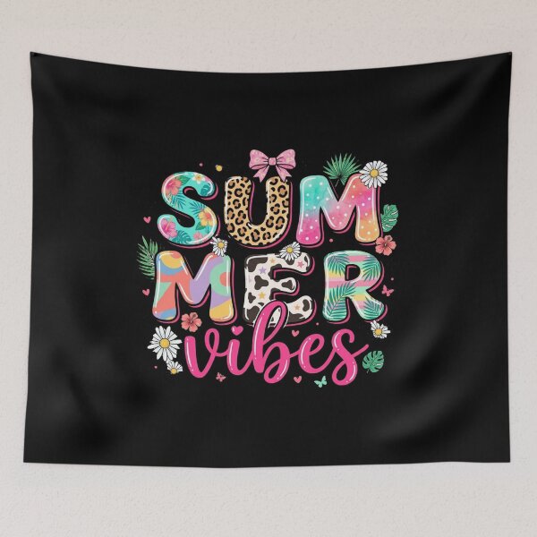 Item preview, Summer Vibes Preppy Mixed Pattern Retro Typography designed and sold by PACS0011.