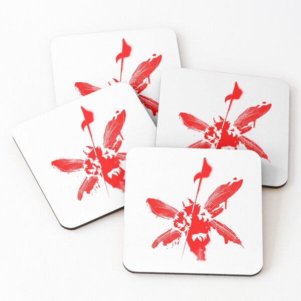 Item preview, red park flag designed and sold by CotyCrona.