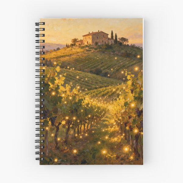 Item preview, The Enchanted Vineyard - Impressionist Italian Farmhouse Art designed and sold by Fantasy-Atelier.