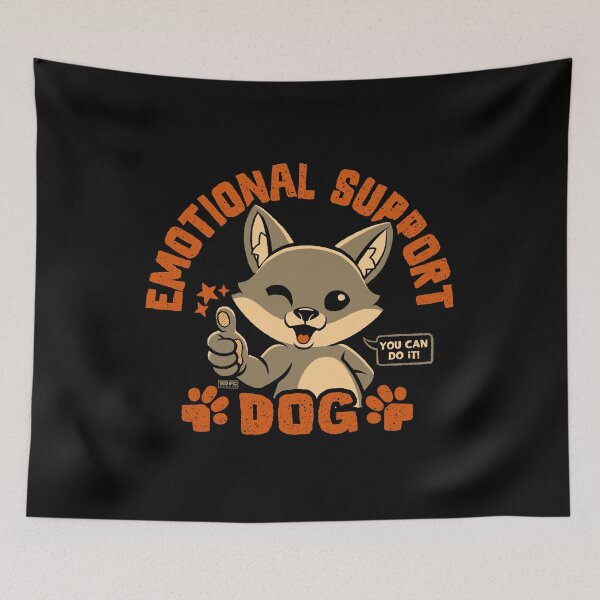 Item preview, Emotional Support Dog designed and sold by World Domination For Cats ®.