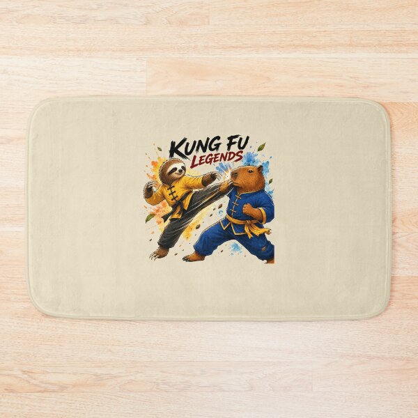Item preview, Kung Fu Legends | Sloth vs Capybara Martial Arts Showdown Funny Animal designed and sold by HOUSE OF TIST.