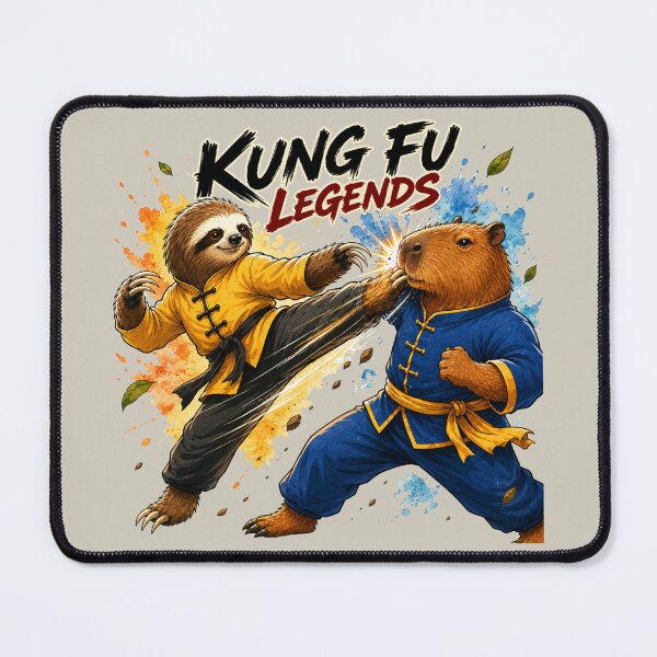 Item preview, Kung Fu Legends | Sloth vs Capybara Martial Arts Showdown Funny Animal designed and sold by HOUSE OF TIST.