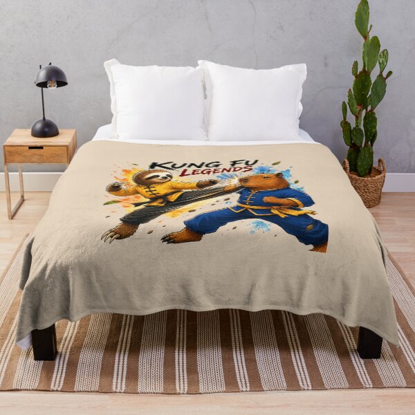 Item preview, Kung Fu Legends | Sloth vs Capybara Martial Arts Showdown Funny Animal designed and sold by HOUSE OF TIST.