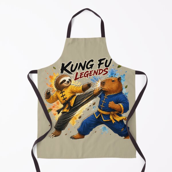 Item preview, Kung Fu Legends | Sloth vs Capybara Martial Arts Showdown Funny Animal designed and sold by HOUSE OF TIST.