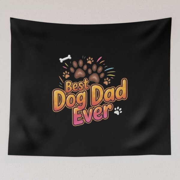 Item preview, Best Dog Dad Ever Paw Print Bone Graphic designed and sold by SoyLamderma.