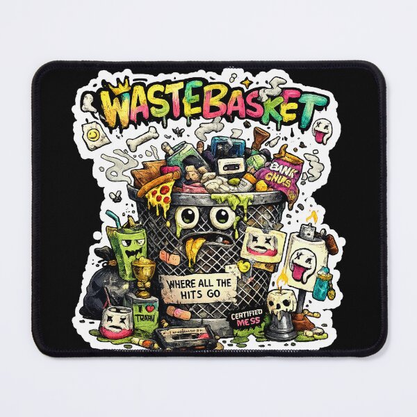 Item preview, Wastebasket Hits - Certified Mess Graffiti Trash Pop Art designed and sold by snewen.
