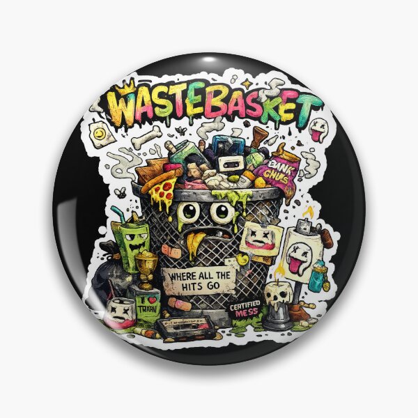 Item preview, Wastebasket Hits - Certified Mess Graffiti Trash Pop Art designed and sold by snewen.