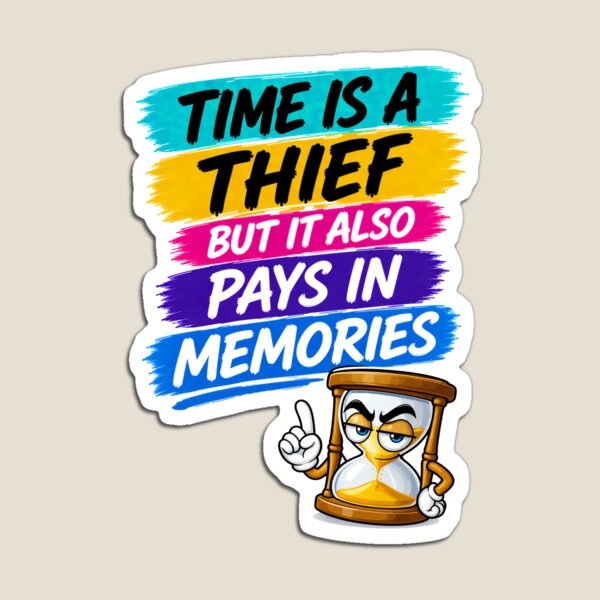 Item preview, Time Is A Thief But It Also Pays In Memories designed and sold by KLERIKSTORE.