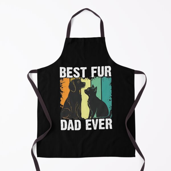 Item preview, Best Fur Dad Ever Dog Cat Retro Vintage designed and sold by SoyLamderma.