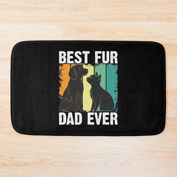 Item preview, Best Fur Dad Ever Dog Cat Retro Vintage designed and sold by SoyLamderma.