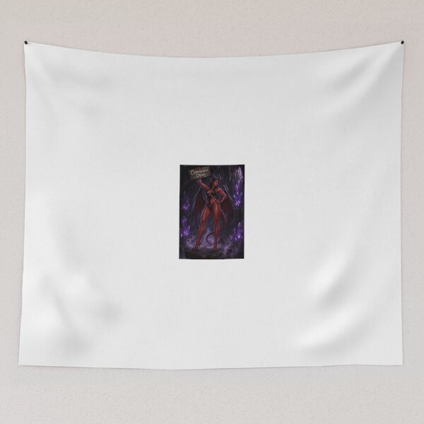 Item preview, Red Succubus Holding Commissions Sign designed and sold by CathryneDelamort.