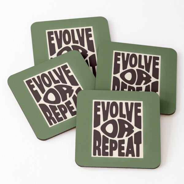 Item preview, Evolve or Repeat - Self Improvement Minimal Poster designed and sold by Anavrisss.