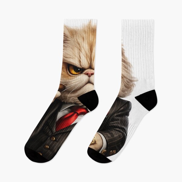 Item preview, Boss Cat Mafia – Cool Persian Cat Business Boss Cigar Design designed and sold by AlexLineArt.