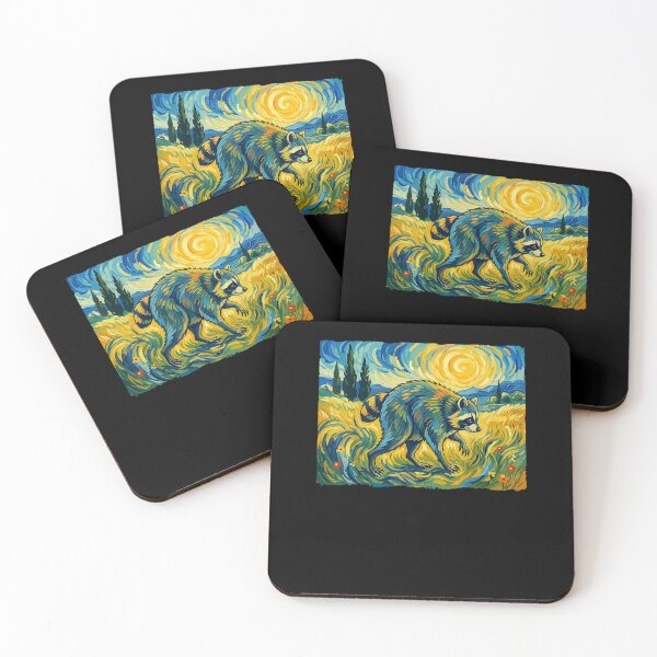 Item preview, Van Gogh Jimothy Raccoon Animal Graphic Artwork designed and sold by MatherFisher.