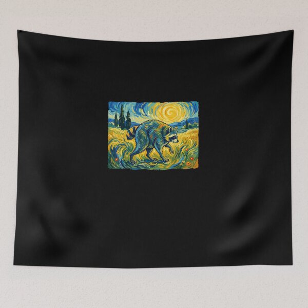 Item preview, Van Gogh Jimothy Raccoon Animal Graphic Artwork designed and sold by MatherFisher.