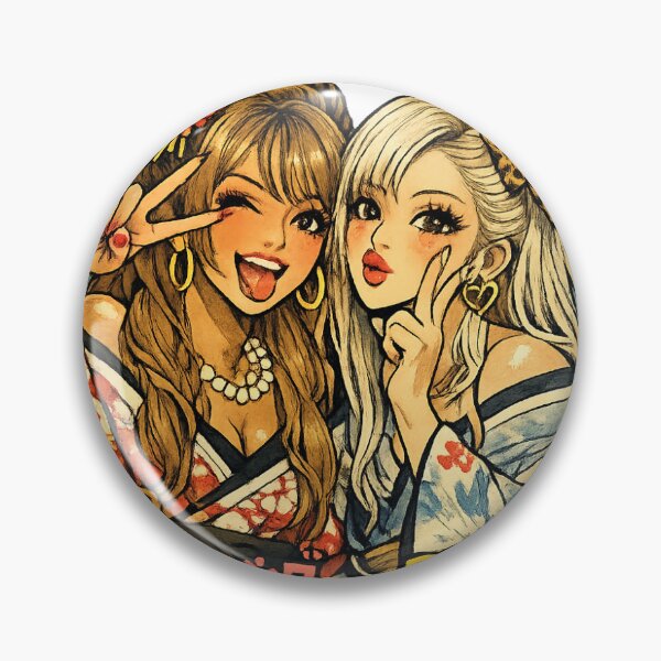 Item preview, Gyaru Ukiyo-e Purikura Style Art designed and sold by ArtPrintPov.