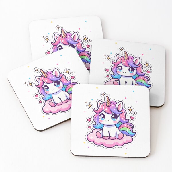 Item preview, Cute Rainbow Unicorn Kawaii Cloud designed and sold by ExploreAura Studio.