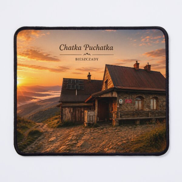 Item preview, Chatka Puchatka at Sunrise – Bieszczady designed and sold by JMDG Studio.