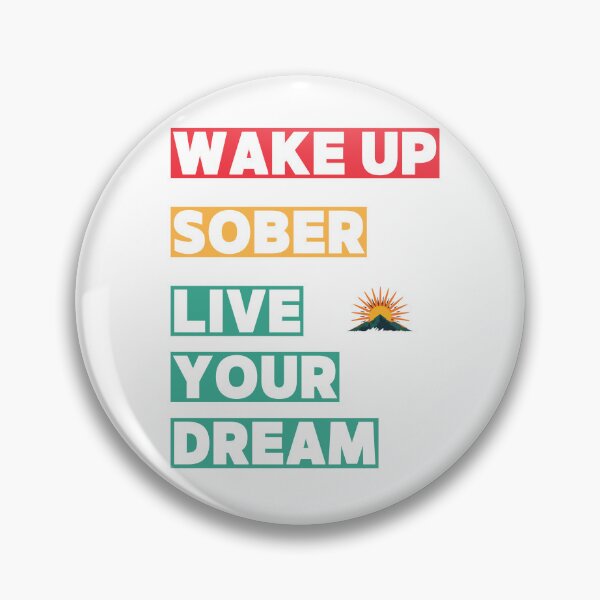 Item preview, Wake Up Sober Live Your Dream | Sobriety Motivation Tee | Sober Lifestyle Shirt designed and sold by Reverielook.
