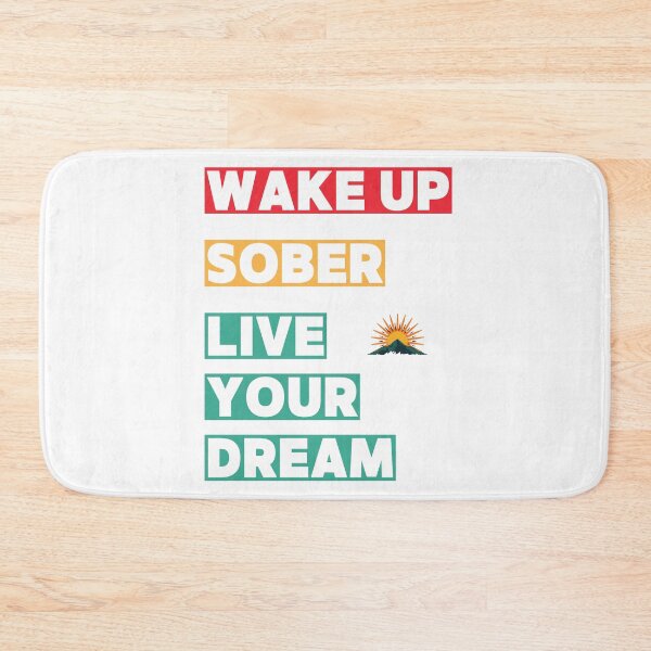 Item preview, Wake Up Sober Live Your Dream | Sobriety Motivation Tee | Sober Lifestyle Shirt designed and sold by Reverielook.